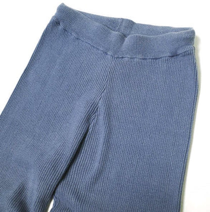 パーバーズ Cotton Rib Line コットンニットパンツ
