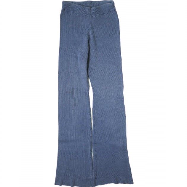 パーバーズ Cotton Rib Line コットンニットパンツ