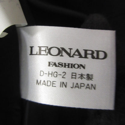 LEONARD シルク ノーカラー ジャケット