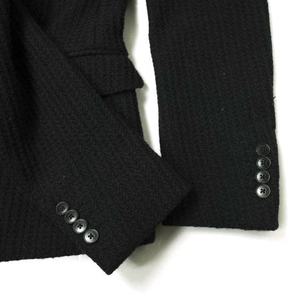 グッチ ウール ニット 2B ジャケット ブラック