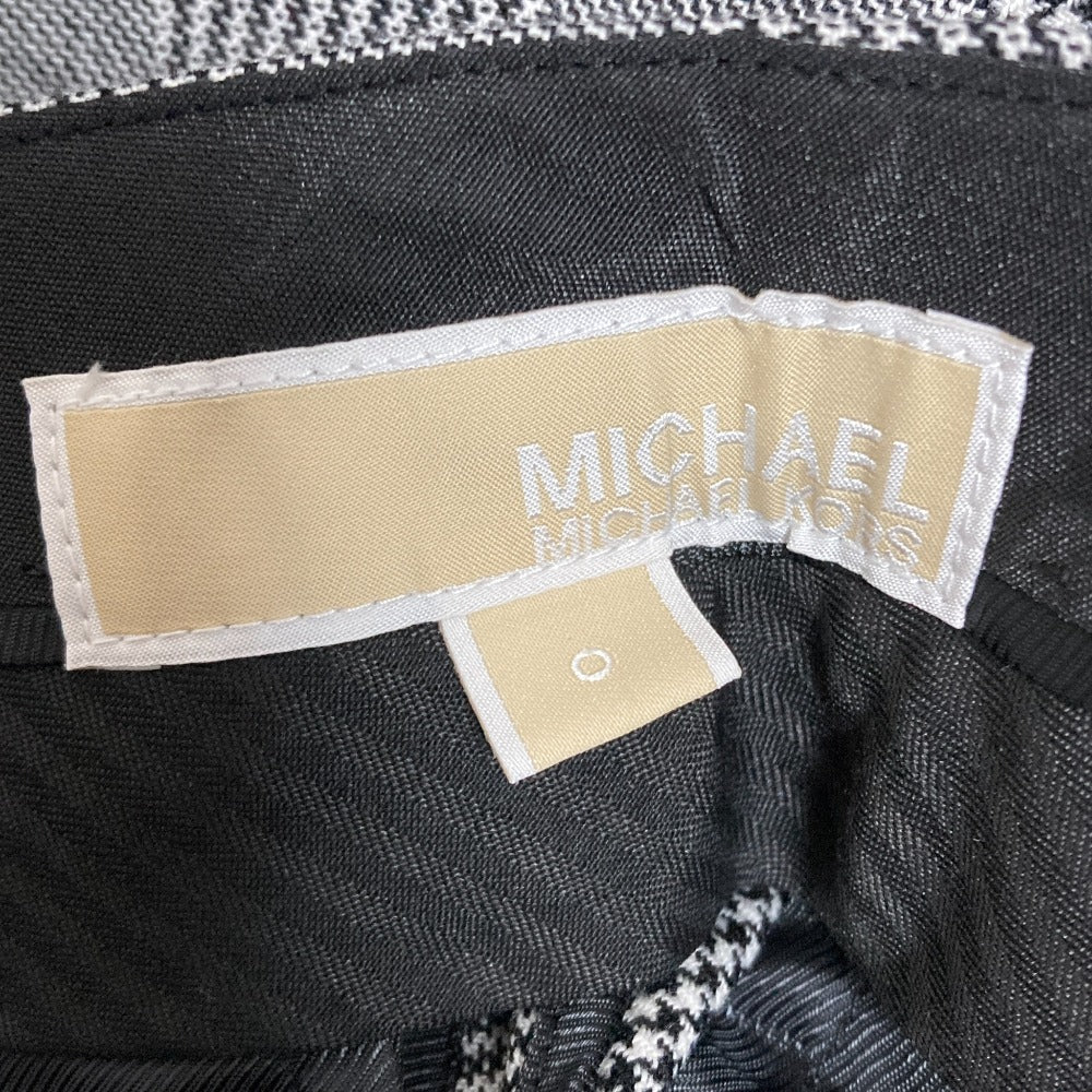 マイケルマイケルコース グレンチェックウールスラックス