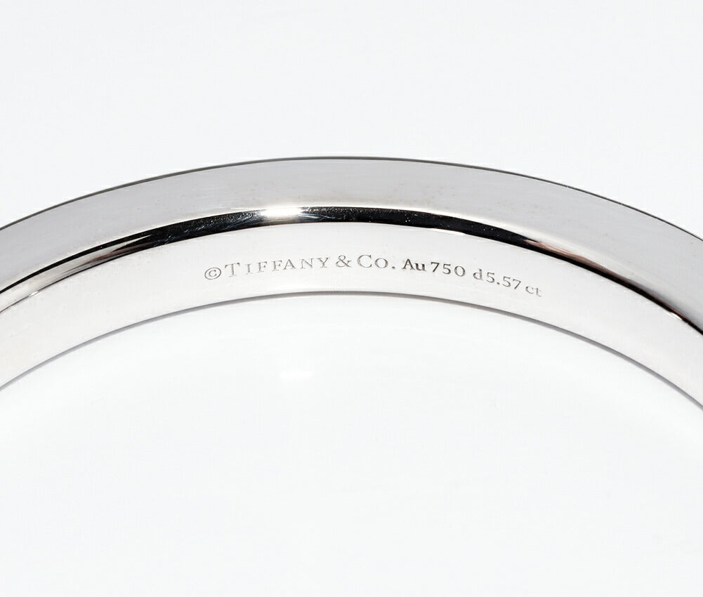 ティファニー K18 ホワイト ゴールド ロック ブレスレット フル パヴェ ダイヤモンド 5.57ct サイズ 20cm