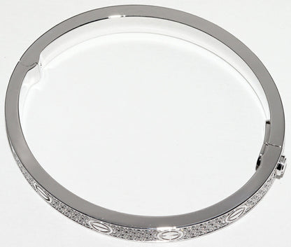 カルティエ ラブ ブレスレット Au750 ダイヤモンド 16号