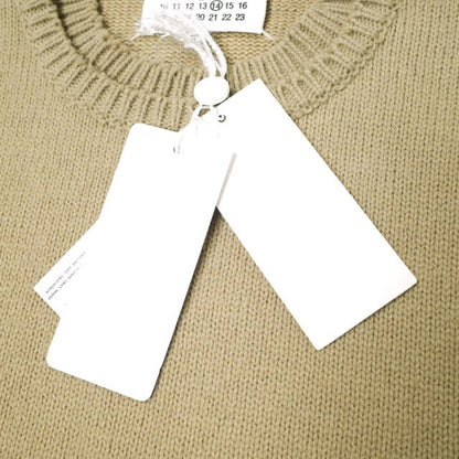 メゾンマルジェラ Elbow Patch Crew Neck Sweater コットンリネンウール ニット