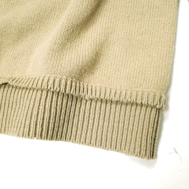 メゾンマルジェラ Elbow Patch Crew Neck Sweater コットンリネンウール ニット