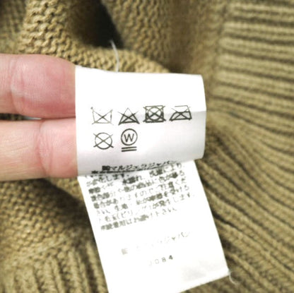 メゾンマルジェラ Elbow Patch Crew Neck Sweater コットンリネンウール ニット