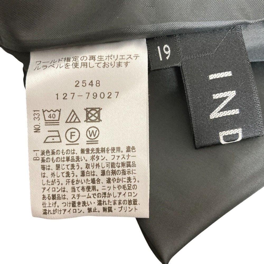 インディヴィ スエード調サテンタックスカート
