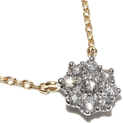 BELLESIORA K18YG K18WG ペンダント ネックレス 2402553