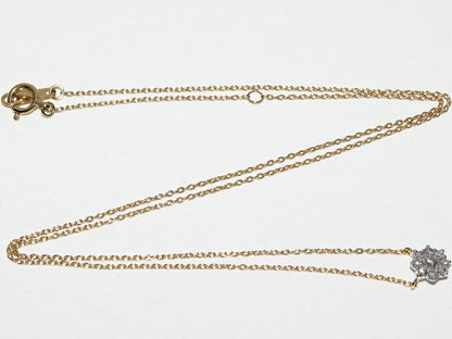 BELLESIORA K18YG K18WG ペンダント ネックレス 2402553