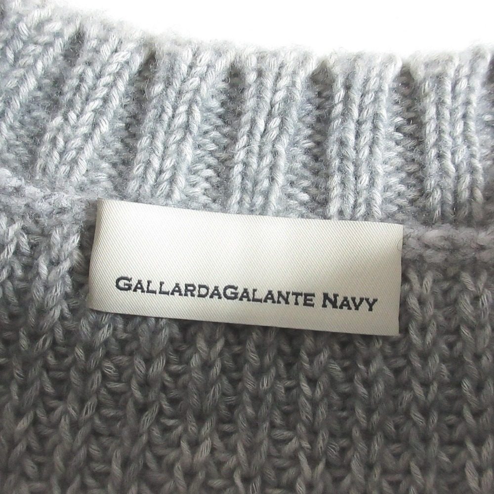 GALLARDAGALANTE ネイビー フレアスリーブ ニット