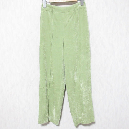 MACPHEE ストレッチ ベルベット ストレート パンツ
