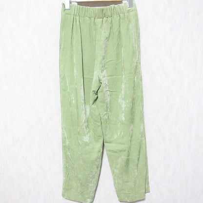 MACPHEE ストレッチ ベルベット ストレート パンツ