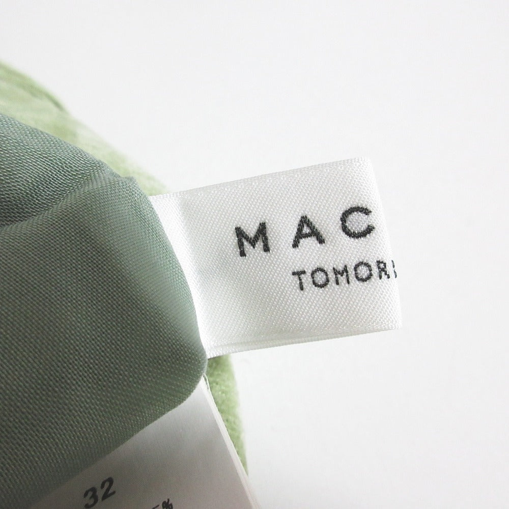 MACPHEE ストレッチ ベルベット ストレート パンツ