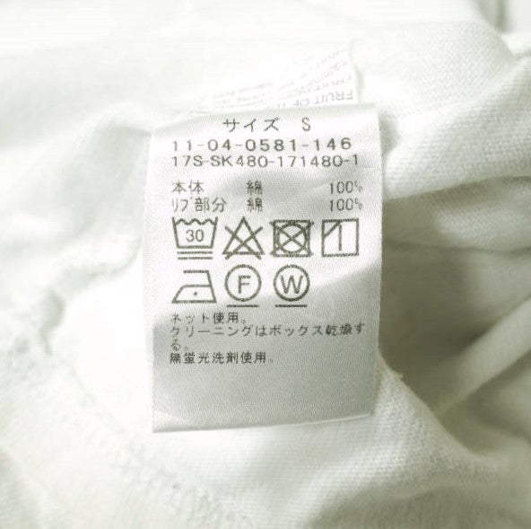 SSZ クルー ネック Tシャツ ホワイト S