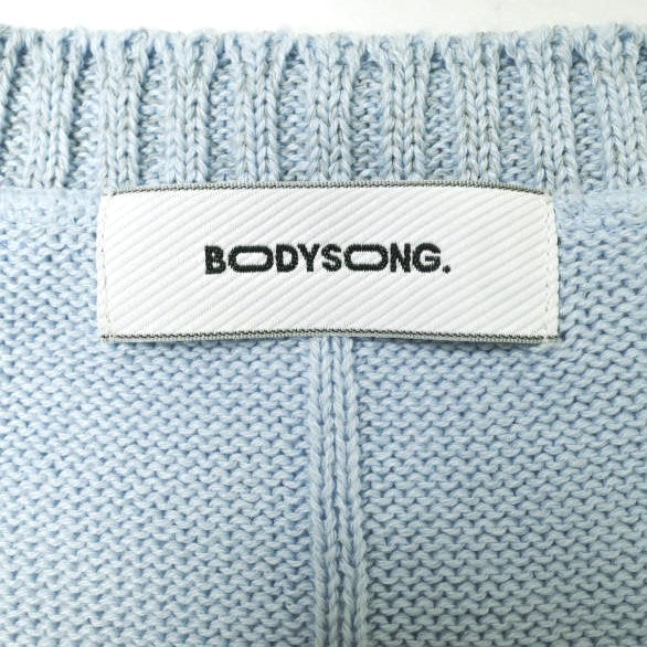 BODYSONG. BUBBLEGUM DAMAGE V コットン ニット ベスト
