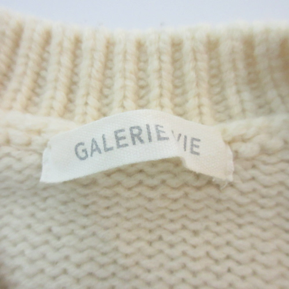 GALERIE VIE ファイン ウール クルーネック プルオーバー ニット