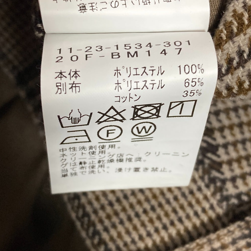 ビームス テックウール グレンチェックワイドスラックス