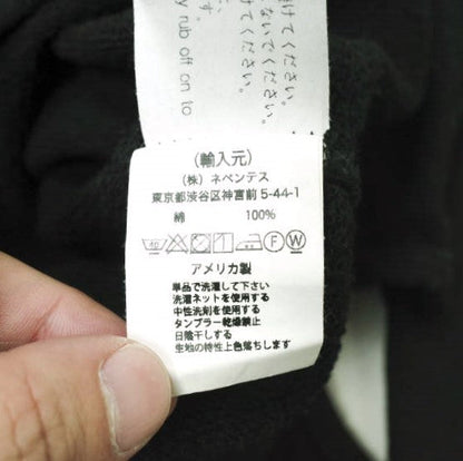 エンジニアード ガーメンツ クロスネック スウェット M ブラック