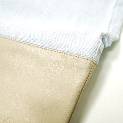プロヴォーク Denim Fake leather パンツ