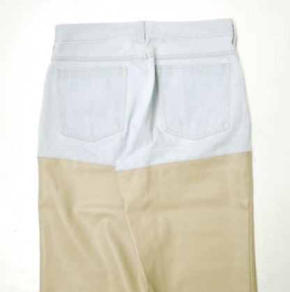 プロヴォーク Denim Fake leather パンツ