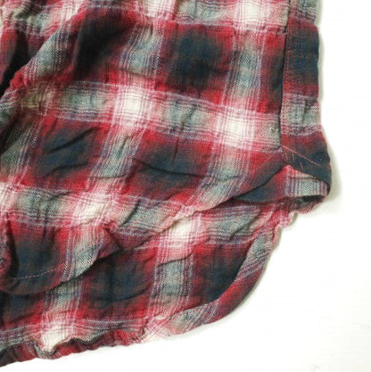 ニッチ 皴加工コットン混七分袖シャツ
