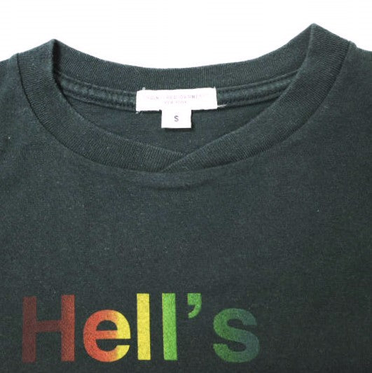 エンジニアード ガーメンツ プリント クロス クルーネック Tシャツ S