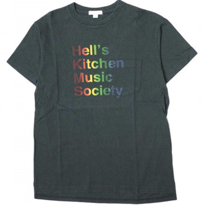 エンジニアード ガーメンツ プリント クロス クルーネック Tシャツ S