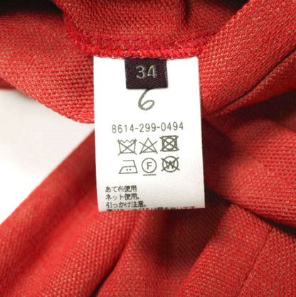 オックスフォード タック パンツ 34 レッド テーパード