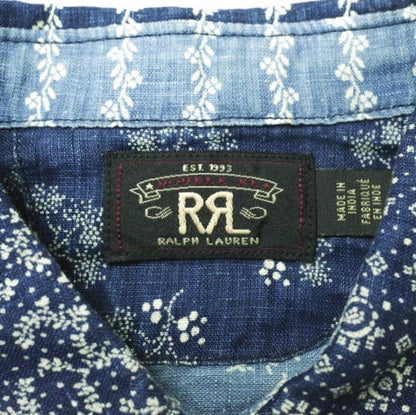 RRL バンダナ パッチワーク リネン トップ