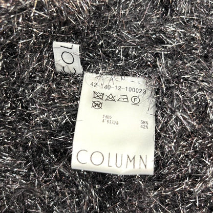 COLUMN PERMANENT シャギー ショート ラメ ニット セーター