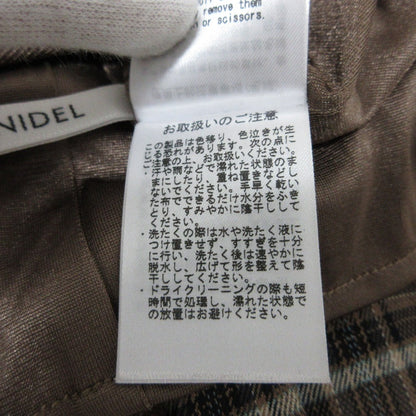 スナイデル チェック ストレッチ ロング ドレス