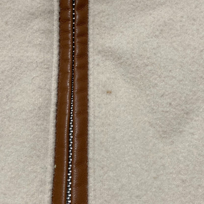 ヴィヴィアンタム FAUX-LEATHER パイピングフリースジャケット