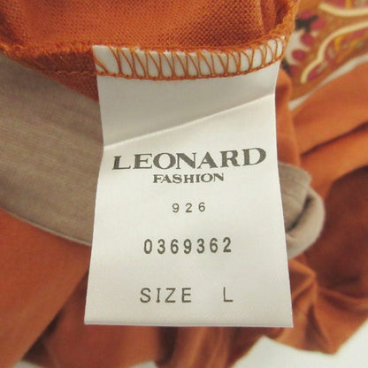 LEONARD フラワー プリント ウール ニットウェア