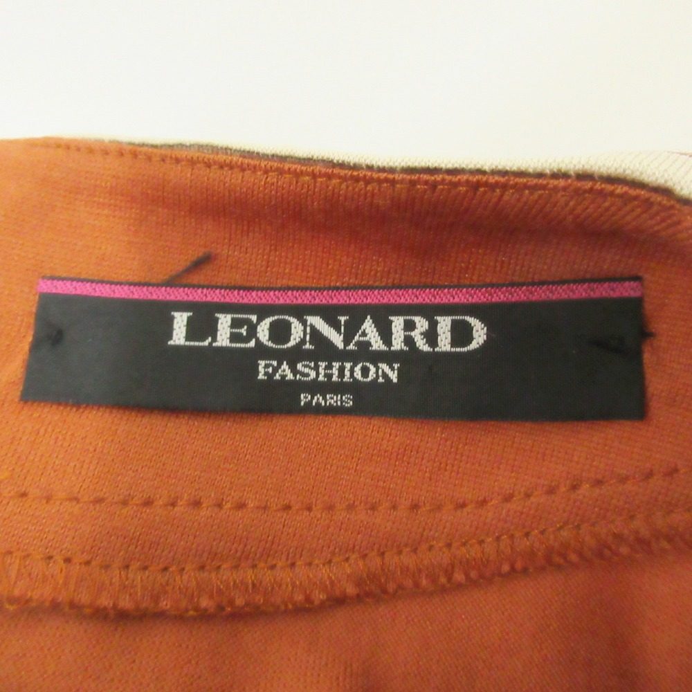 LEONARD フラワー プリント ウール ニットウェア