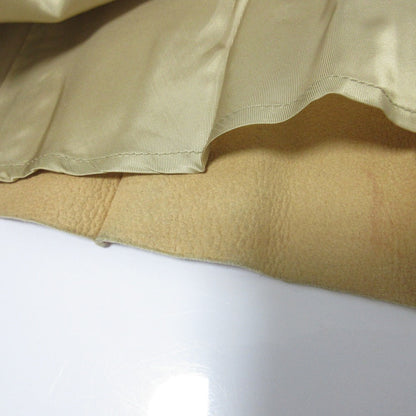 ebure Lamb Leather Pleated Long Skirt