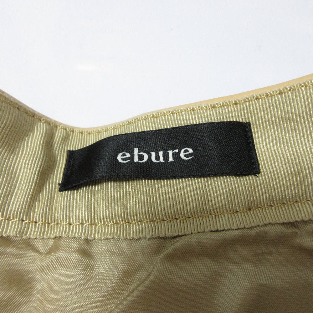 ebure Lamb Leather Pleated Long Skirt