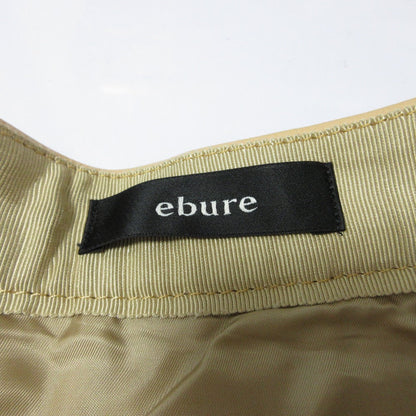 ebure Lamb Leather Pleated Long Skirt