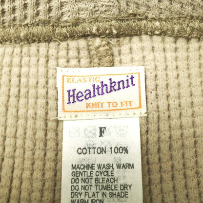 Healthknit ワッフル フレア パンツ 32004 ベージュ