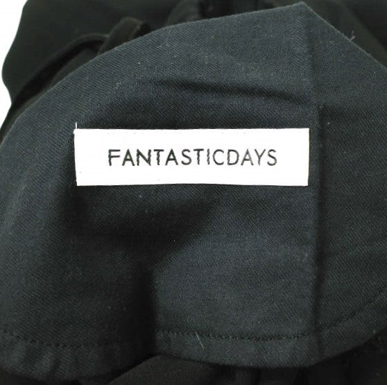 FANTASTICDAYS ワイド イージー パンツ ブラック