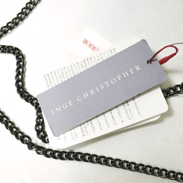 INGE CHRISTOPHER チェーン ショルダー バッグ ブラック