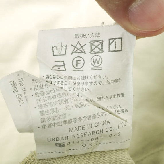 アーバン リサーチ オーバーサイズ クルーネック Tシャツ ベージュ