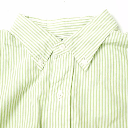 BEAMS PLUS コットン シルク ストライプ シャツ M