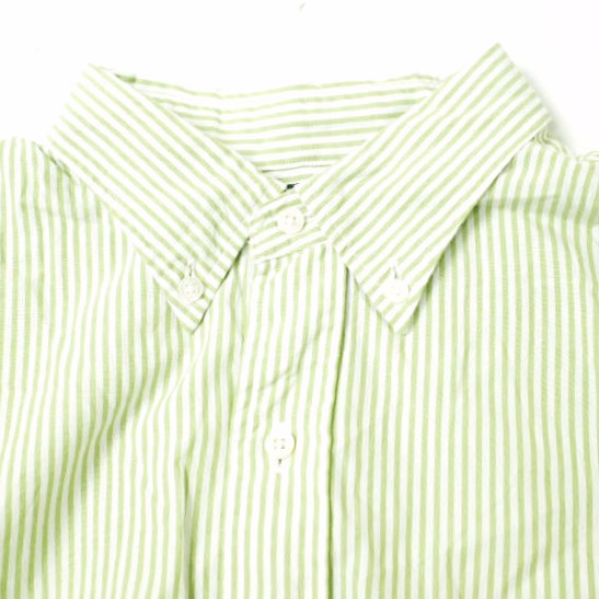 BEAMS PLUS コットン シルク ストライプ シャツ M