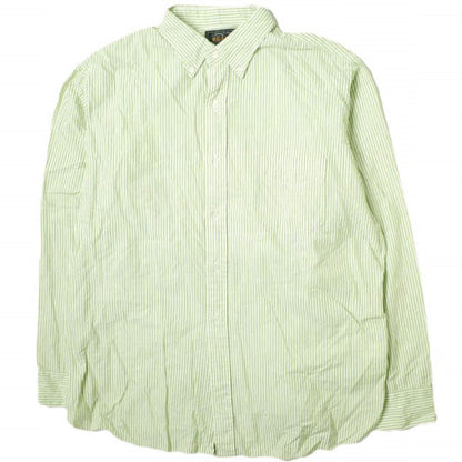 BEAMS PLUS コットン シルク ストライプ シャツ M