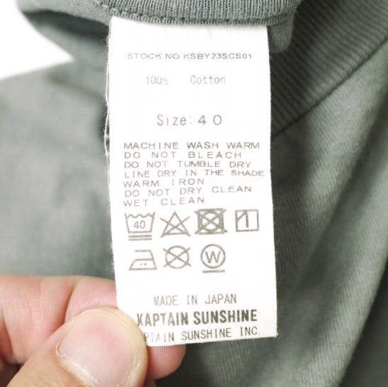 キャプテンサンシャインWest CoastコットンロングスリーブTシャツ