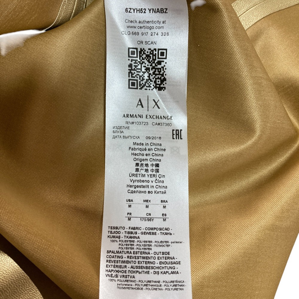 アルマーニエクスチェンジ ショートスリーブプルオーバーブラウス