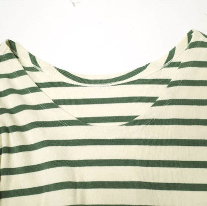 BEAUTY&YOUTH UNITED ARROWS コットン ボーダー 8分袖 トップ