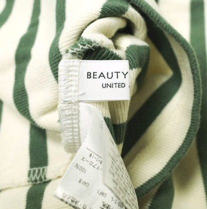 BEAUTY&YOUTH UNITED ARROWS コットン ボーダー 8分袖 トップ