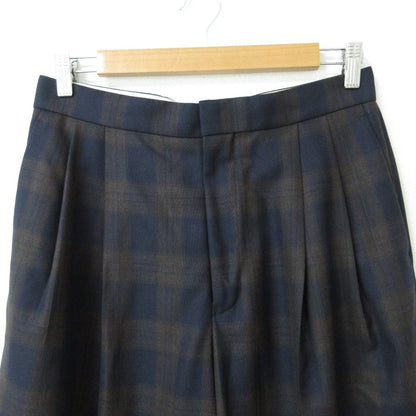 Drawer チェック ワイド パンツ