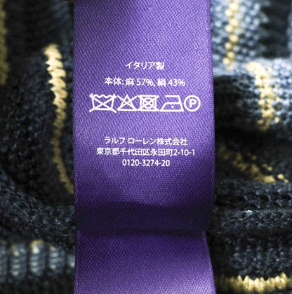 ラルフ ローレン パープル レーベル リネンシルク ポンチョ XS-S